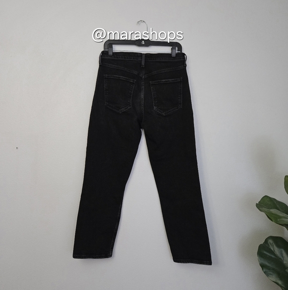 Agolde Riley High Rise Straight Crop  Jeans - Picture 6 of 7